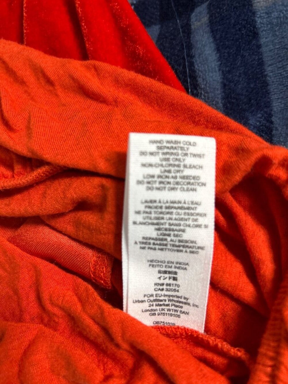 Free People Heart Aflame Top Women's Size Small Orange Sequin Balloon Sleeve - Picture 7 of 8